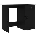 Desk Black 100x50x76 cm Engineered Wood - Front View