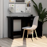 Desk Black 100x50x76 cm Engineered Wood - Top-Down View