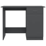 Desk Grey 100x50x76 cm Engineered Wood