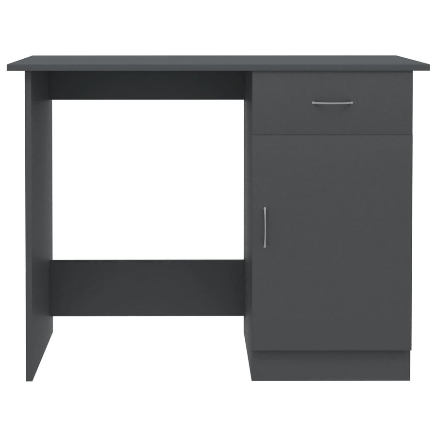 Desk Grey 100x50x76 cm Engineered Wood