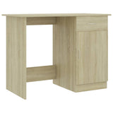 Desk Sonoma Oak 100x50x76 cm Engineered Wood