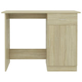 Desk Sonoma Oak 100x50x76 cm Engineered Wood - Close-Up Angle