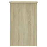 Desk Sonoma Oak 100x50x76 cm Engineered Wood