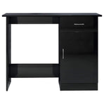 Desk High Gloss Black 100x50x76 cm Engineered Wood