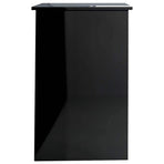 Desk High Gloss Black 100x50x76 cm Engineered Wood