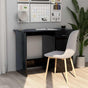 Desk High Gloss Black 100x50x76 cm Engineered Wood