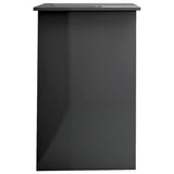 Desk High Gloss Grey 100x50x76 cm Engineered Wood - Close-Up Angle