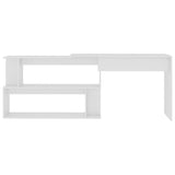 Corner Desk White 200x50x76 cm Engineered Wood - 45-Degree Angle