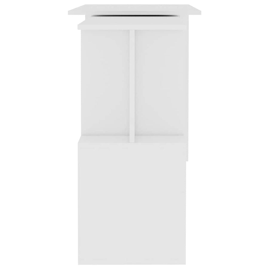 Corner Desk White 200x50x76 cm Engineered Wood