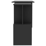 Corner Desk Grey 200x50x76 cm Engineered Wood