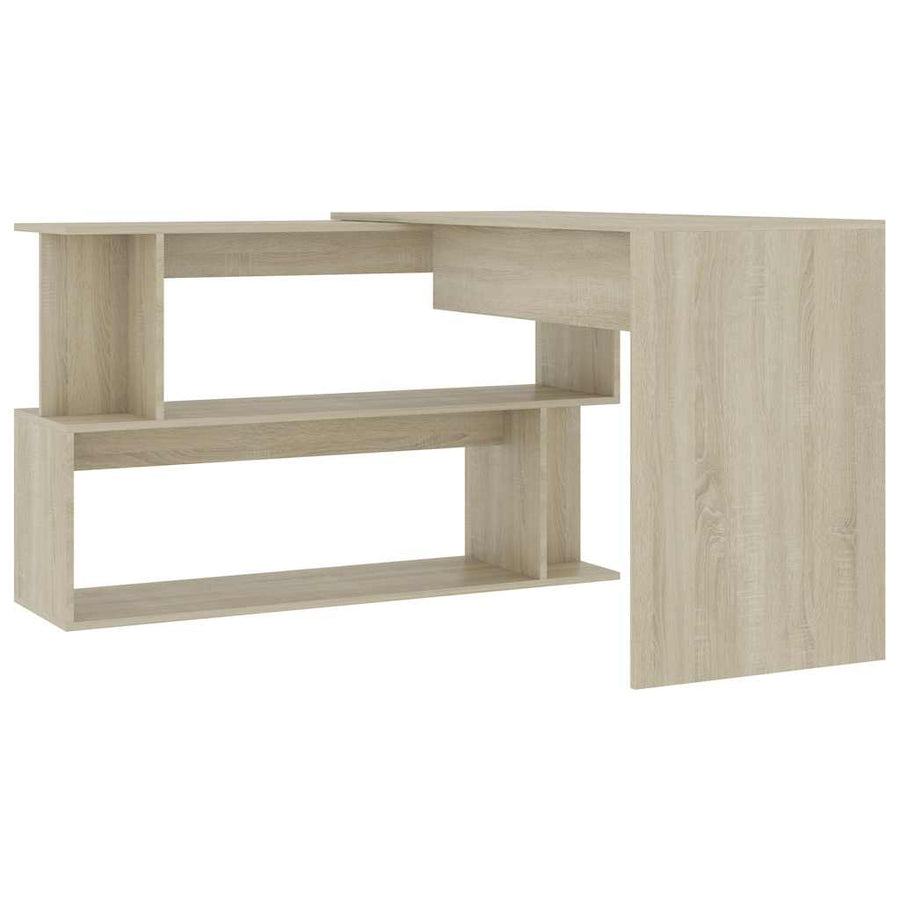 Corner Desk Sonoma Oak 200x50x76 cm Engineered Wood
