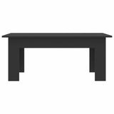Coffee Table Black 100x60x42 cm Engineered Wood - Side View