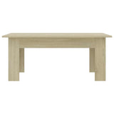 Coffee Table Sonoma Oak 100x60x42 cm Engineered Wood - Top-Down View