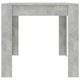 Dining Table Concrete Grey 160x80x76 cm Engineered Wood - 45-Degree Angle