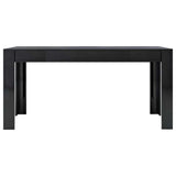 Dining Table High Gloss Black 160x80x76 cm Engineered Wood