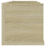 CD Wall Shelf Sonoma Oak 75x18x18 cm Engineered Wood - 45-Degree Angle