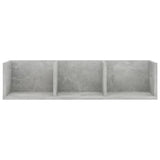 CD Wall Shelf Concrete Grey 75x18x18 cm Engineered Wood - Top-Down View