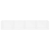 CD Wall Shelf White 100x18x18 cm Engineered Wood