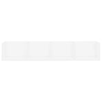CD Wall Shelf White 100x18x18 cm Engineered Wood