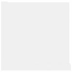CD Wall Shelf White 100x18x18 cm Engineered Wood