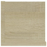 CD Wall Shelf Sonoma Oak 100x18x18 cm Engineered Wood - 45-Degree Angle