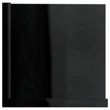 CD Wall Shelf High Gloss Black 100x18x18 cm Engineered Wood - 45-Degree Angle