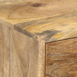 Bedside Cabinet 36x30x60 cm Solid Mango Wood - 45-Degree Angle
