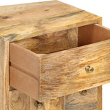 Bedside Cabinet 36x30x60 cm Solid Mango Wood - Rear View