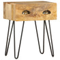 Bedside Cabinet 40x30x50 cm Solid Mango Wood
