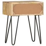 Bedside Cabinet 40x30x50 cm Solid Mango Wood - 45-Degree Angle
