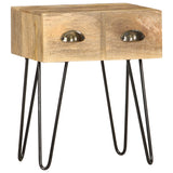 Bedside Cabinet 40x30x50 cm Solid Mango Wood - Extra Image