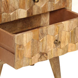 Bedside Cabinet 40x30x50 cm Solid Mango Wood - Top-Down View