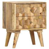 Bedside Cabinet 40x30x50 cm Solid Mango Wood - Extra Image