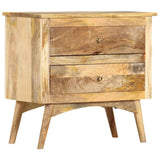 Bedside Cabinet 65x35x60 cm Solid Mango Wood - Extra Image