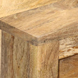 Bedside Cabinet 65x35x60 cm Solid Mango Wood - Rear View