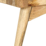 Bedside Cabinet 65x35x60 cm Solid Mango Wood - Close-Up Angle