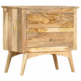 Bedside Cabinet 65x35x60 cm Solid Mango Wood - Extra Image
