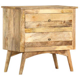Bedside Cabinet 65x35x60 cm Solid Mango Wood - Extra Image