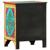 Hand Painted Bedside Cabinet 40x30x50 cm Solid Mango Wood - Top-Down View