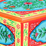 Hand Painted Console Table 80x35x75 cm Solid Mango Wood