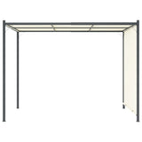 Pergola with Adjustable Roof Cream White 3x3 m Steel