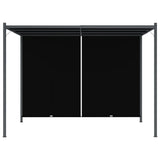 Garden Pergola with Retractable Roof 3x3 m Anthracite - 45-Degree Angle