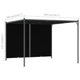 Garden Pergola with Retractable Roof 3x3 m Anthracite