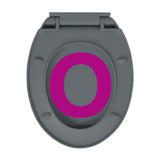 Soft-Close Toilet Seat Grey Oval - Extra Image