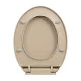 Soft-Close Toilet Seat Beige Oval