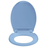Soft-Close Toilet Seat Blue Oval