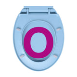 Soft-Close Toilet Seat Blue Oval