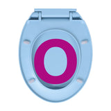 Soft-Close Toilet Seat Blue Oval - Extra Image