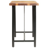 Bar Table 180x70x107 cm Solid Reclaimed Wood - Side View