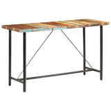 Bar Table 180x70x107 cm Solid Reclaimed Wood - Low Angle